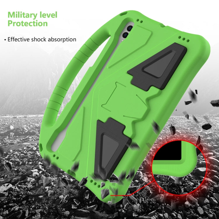 For Samsung Galaxy Tab S9 EVA Shockproof Tablet Case with Holder(Green) - Galaxy Tab S9 Cases by buy2fix | Online Shopping UK | buy2fix