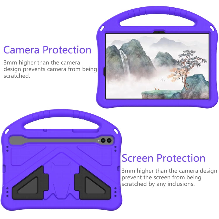 For Samsung Galaxy Tab S10 EVA Shockproof Tablet Case with Holder(Purple) - Tab S10 Cases by buy2fix | Online Shopping UK | buy2fix