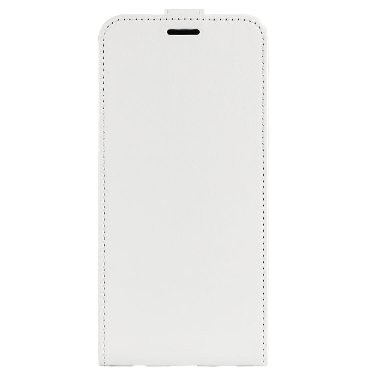 For Motorola Moto G Power 5G 2024 R64 Texture Single Vertical Flip Leather Phone Case(White) - Motorola Cases by buy2fix | Online Shopping UK | buy2fix