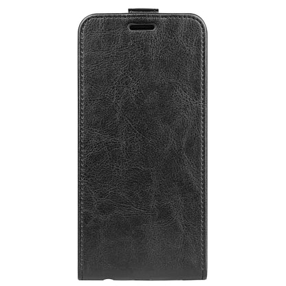 For Motorola Edge 5G 2024 R64 Texture Single Vertical Flip Leather Phone Case(Black) - Motorola Cases by buy2fix | Online Shopping UK | buy2fix