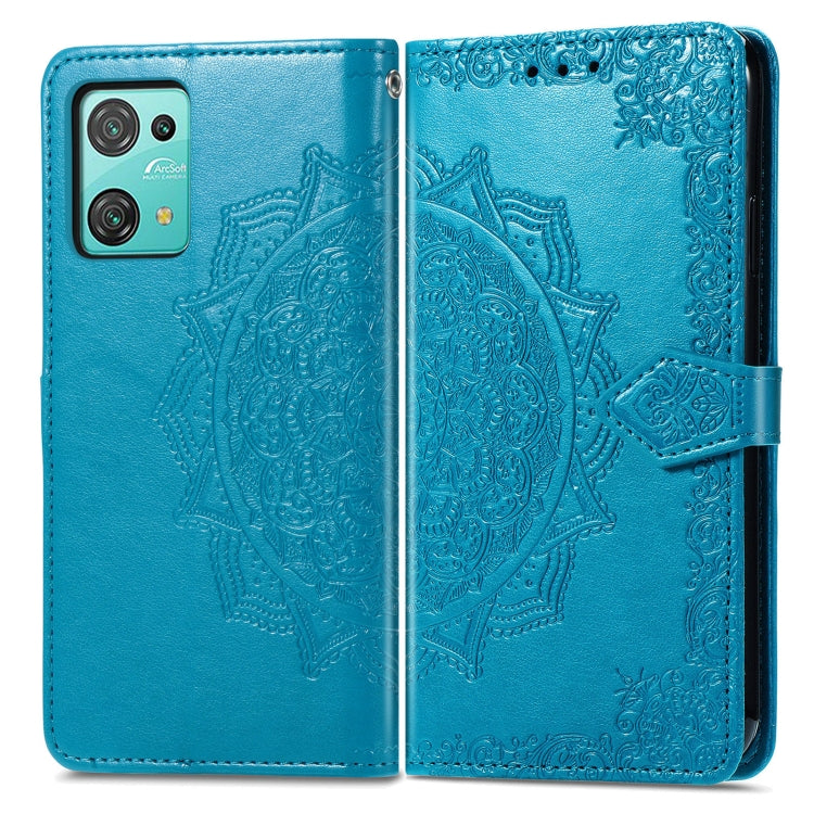 For Blackview C30 Pro Mandala Flower Embossed Leather Phone Case(Blue) - More Brand by buy2fix | Online Shopping UK | buy2fix