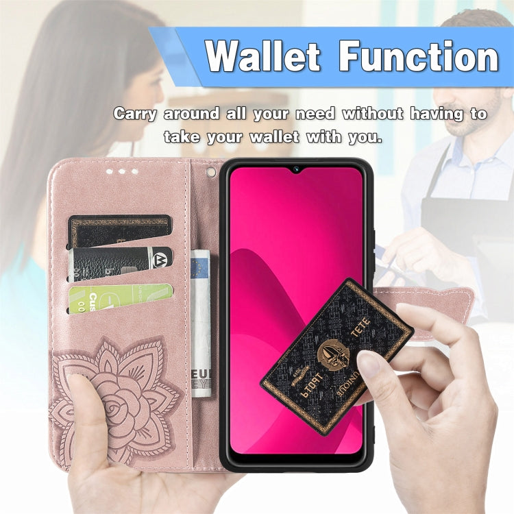 For iPhone 16 Pro Max Butterfly Love Flower Embossed Leather Phone Case(Pink) - iPhone 16 Pro Max Cases by buy2fix | Online Shopping UK | buy2fix