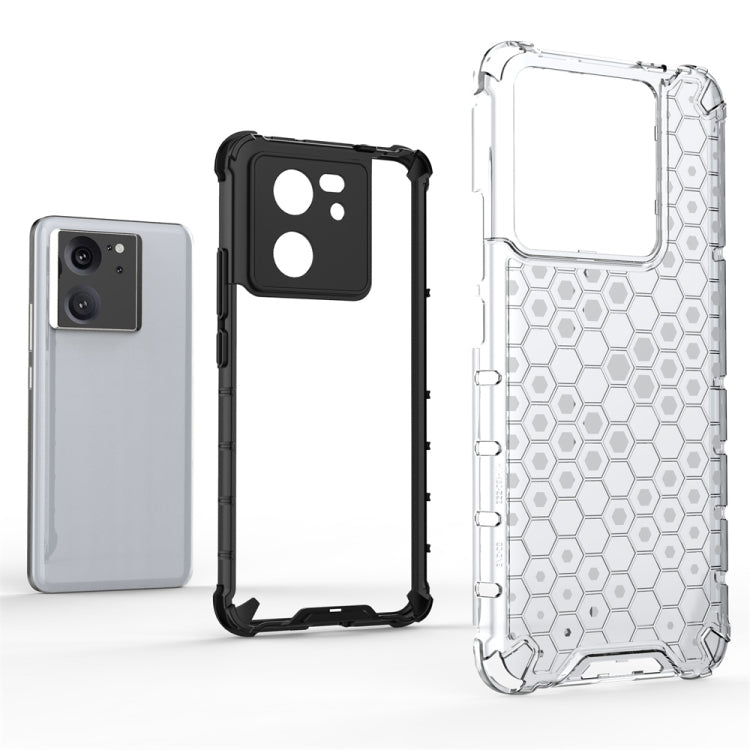 For Redmi K60 Ultra Shockproof Honeycomb Phone Case(Black) - Redmi K60 Ultra Cases by buy2fix | Online Shopping UK | buy2fix