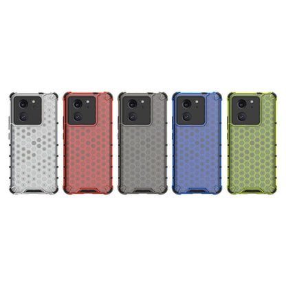 For Xiaomi 13T Shockproof Honeycomb Phone Case(Green) - Xiaomi Cases by buy2fix | Online Shopping UK | buy2fix