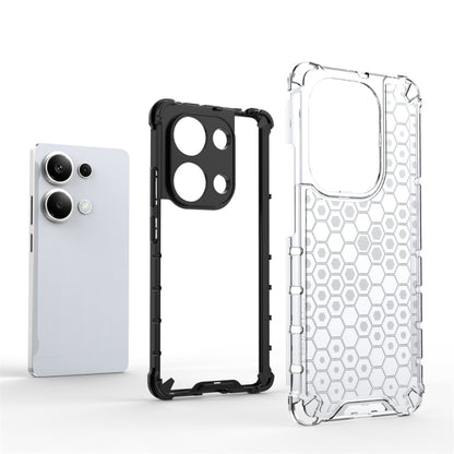 For Redmi Note 13 Pro 4G Shockproof Honeycomb Phone Case(White) - Note 13 Pro Cases by buy2fix | Online Shopping UK | buy2fix