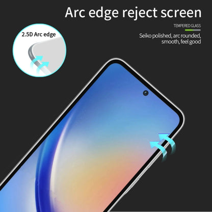 For Samsung Galaxy A35 / A55 PINWUYO 9H 2.5D Full Screen Tempered Glass Film(Black) - Galaxy Tempered Glass by PINWUYO | Online Shopping UK | buy2fix
