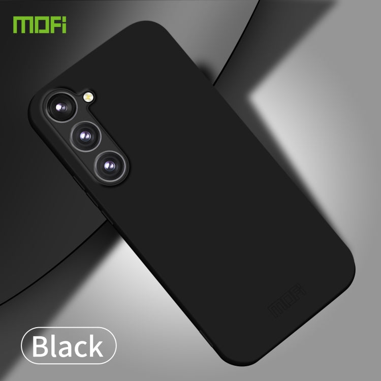 For Samsung Galaxy S23 FE 5G MOFI Qin Series Skin Feel All-inclusive PC Phone Case(Black) - Galaxy Phone Cases by MOFI | Online Shopping UK | buy2fix