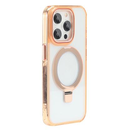 For iPhone 12 Pro Max Starlink Stand Clear Magsafe Phone Case(Orange) - iPhone 12 Pro Max Cases by buy2fix | Online Shopping UK | buy2fix