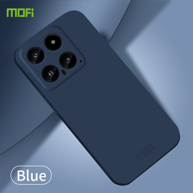 For Xiaomi 14 MOFI Qin Series Skin Feel All-inclusive PC Phone Case(Blue) - 14 Cases by MOFI | Online Shopping UK | buy2fix