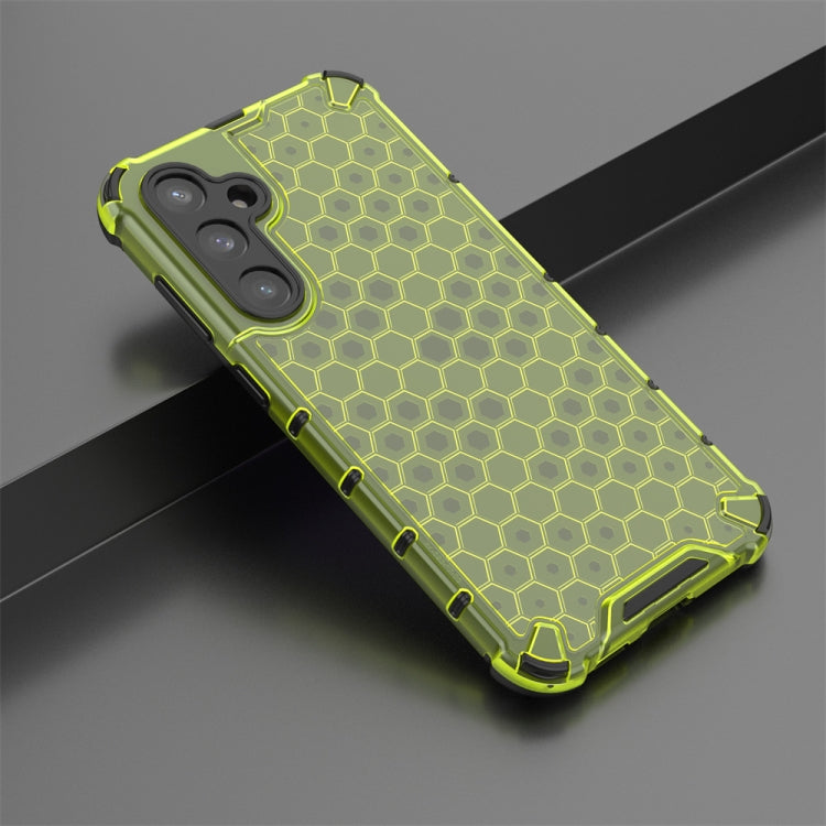 For Samsung Galaxy S23 FE 5G Shockproof Honeycomb Phone Case(Green) - Galaxy S23 FE 5G Cases by buy2fix | Online Shopping UK | buy2fix