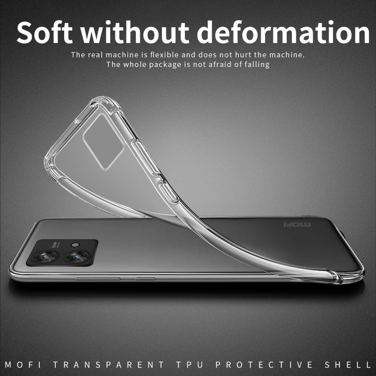 For Motorola Edge 40 Neo MOFI Ming Series Ultra-thin TPU Phone Case(Transparent) - Motorola Cases by MOFI | Online Shopping UK | buy2fix