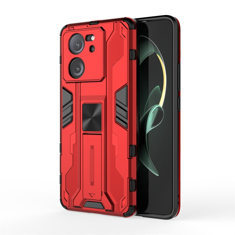 For Xiaomi 13T Pro Supersonic Armor PC Hybrid TPU Phone Case(Red) - Xiaomi Cases by buy2fix | Online Shopping UK | buy2fix