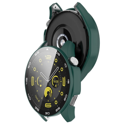 For Huawei Watch GT 4 46mm PC + Tempered Glass Integrated Watch Protective Case with Graduated Dial(Green) - Watch Cases by buy2fix | Online Shopping UK | buy2fix