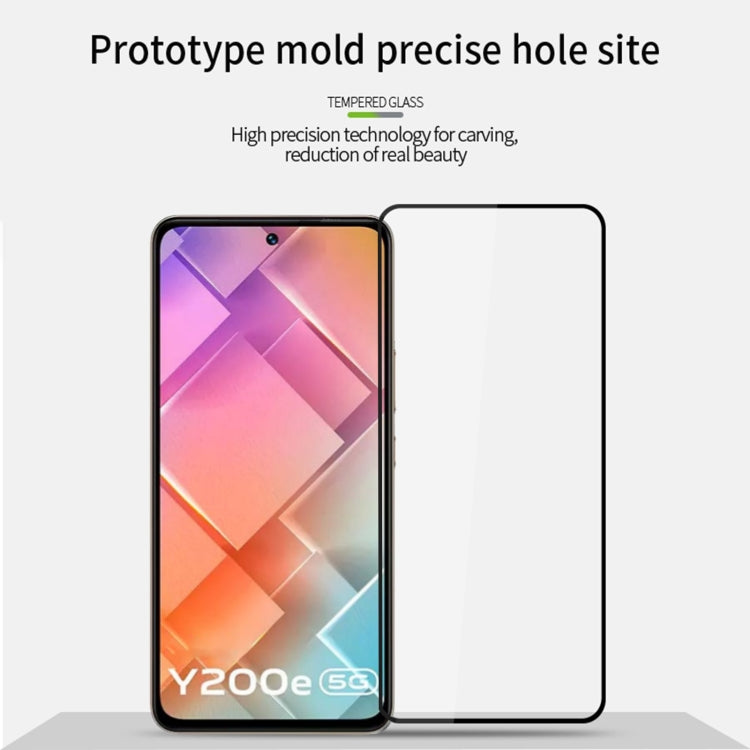 For vivo Y200e MOFI 9H 2.5D Full Screen Tempered Glass Film(Black) - vivo Tempered Glass by MOFI | Online Shopping UK | buy2fix