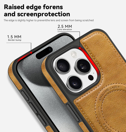 For iPhone  11 Multi-function Holder MagSafe PU Phone Case(Gray) - iPhone 11 Cases by buy2fix | Online Shopping UK | buy2fix