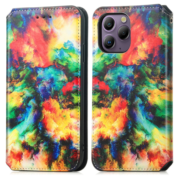 For Blackview  A96 CaseNeo Colorful Magnetic Leather Phone Case(Colorful Cloud) - More Brand by buy2fix | Online Shopping UK | buy2fix