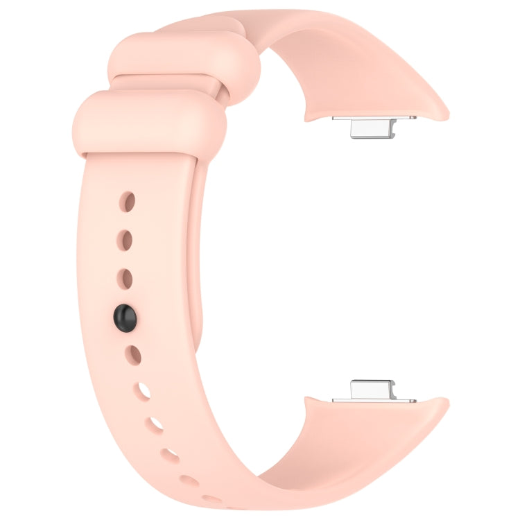 For Redmi Watch 4 Solid Color Liquid Silicone Watch Band(Pink) - Watch Bands by buy2fix | Online Shopping UK | buy2fix