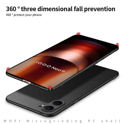 For vivo iQOO Neo9 /Neo9 Pro MOFI Fandun Series Frosted PC Ultra-thin All-inclusive Phone Case(Black) - vivo Cases by MOFI | Online Shopping UK | buy2fix