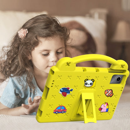 For DOOGEE T30 Pro 11 2023 Handle Kickstand Children EVA Shockproof Tablet Case(Yellow) - Others by buy2fix | Online Shopping UK | buy2fix