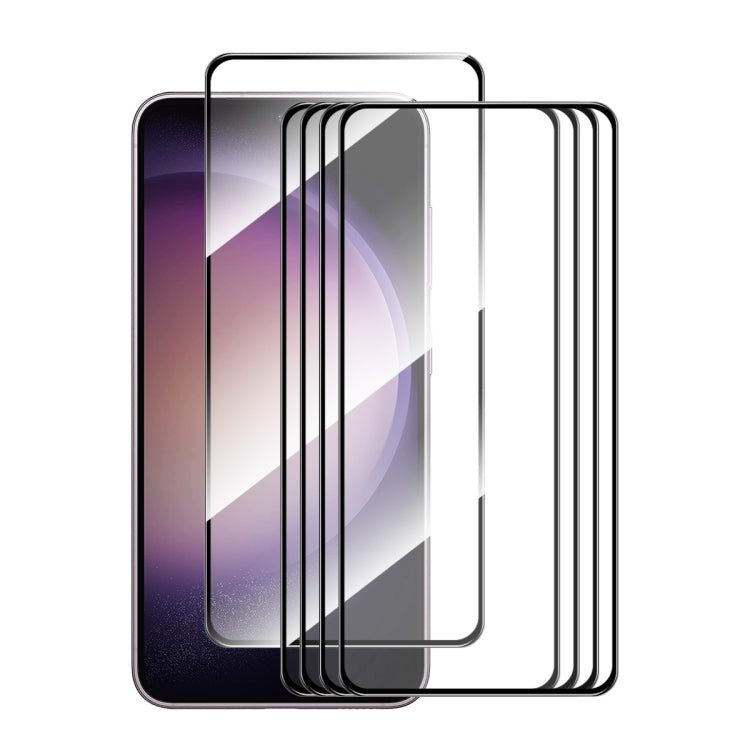 For Samsung Galaxy S24+ 5G 5pcs ENKAY Hat-Prince 0.18mm High Aluminum-silicon Tempered Glass Film, Support Ultrasonic Fingerprint Unclock - Galaxy S24+ 5G Tempered Glass by ENKAY | Online Shopping UK | buy2fix