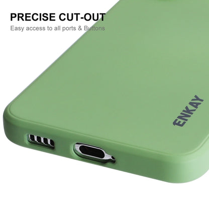 For Samsung Galaxy S24 5G ENKAY Liquid Silicone Soft Shockproof Phone Case(Dark Green) - Galaxy S24 5G Cases by ENKAY | Online Shopping UK | buy2fix