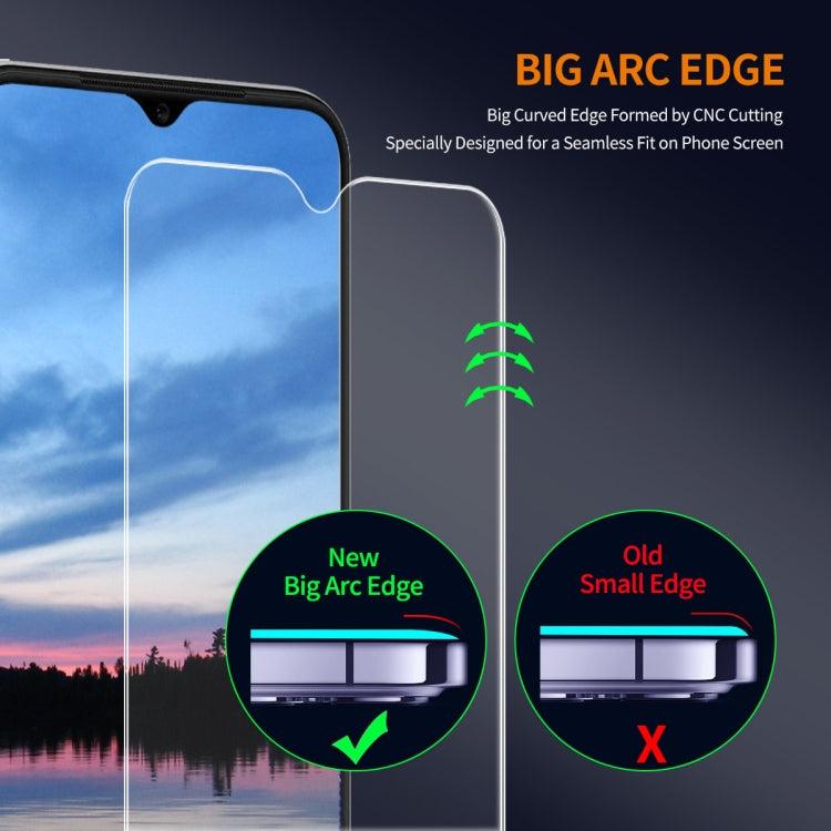 For OPPO A18 / A38 10pcs ENKAY 9H Big Arc Edge High Aluminum-silicon Tempered Glass Film - OPPO Tempered Glass by ENKAY | Online Shopping UK | buy2fix