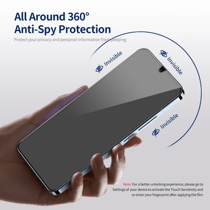 For Samsung Galaxy A05 / A05s 2pcs ENKAY Hat-Prince 360 Degree Anti-peeping Privacy Full Screen Tempered Glass Film - Galaxy Tempered Glass by ENKAY | Online Shopping UK | buy2fix