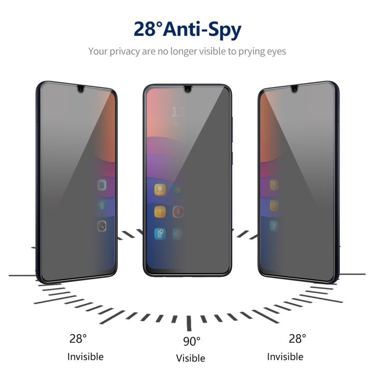 For Samsung Galaxy A05 / A05s 2pcs ENKAY Hat-Prince 360 Degree Anti-peeping Privacy Full Screen Tempered Glass Film - Galaxy Tempered Glass by ENKAY | Online Shopping UK | buy2fix