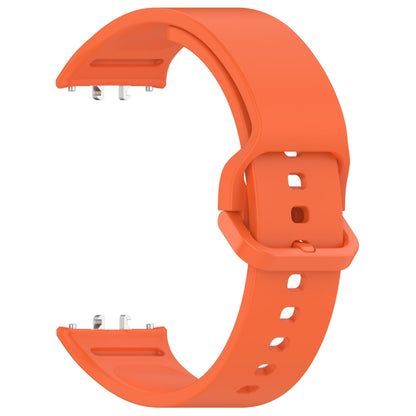 For Samsung Galaxy Fit 3 SM-R390 Solid Color Buckle Silicone Watch Band(Orange) - Watch Bands by buy2fix | Online Shopping UK | buy2fix