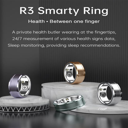 R3 SIZE 18 Smart Ring, Support Heart Rate / Blood Oxygen / Sleep Monitoring(Purple) - Smart Rings / Smart Telephones by buy2fix | Online Shopping UK | buy2fix