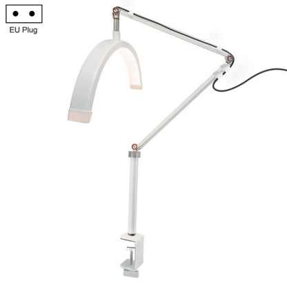 HD-M3X For Eyelash Extensions / Tattoo / Nail Art Lighting Lamp 16 inch Clip-on Half Moon Desk Lamp(EU Plug) - Selfie Light by buy2fix | Online Shopping UK | buy2fix