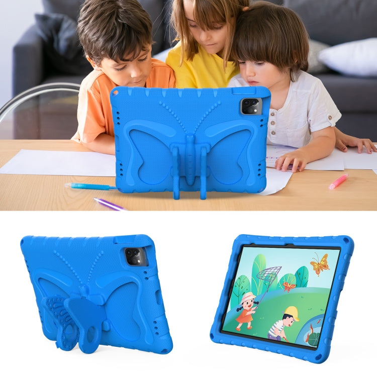 For iPad Pro 11 2024 Butterfly Bracket EVA Shockproof Tablet Case(Blue) - iPad Pro 11 2024 Cases by buy2fix | Online Shopping UK | buy2fix