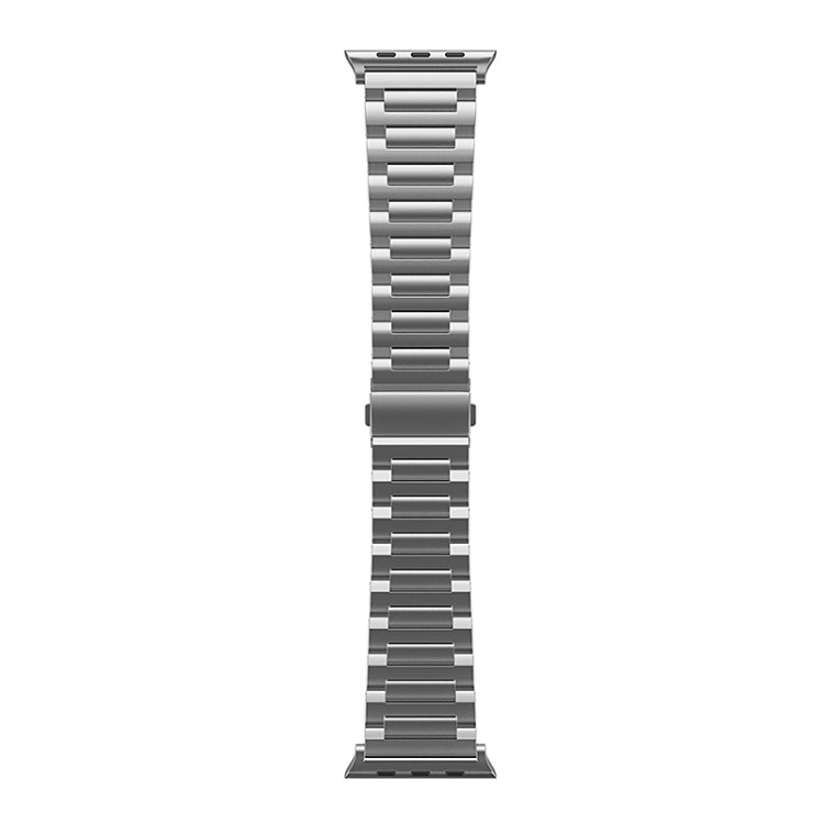 For Apple Watch SE 2023 44mm I-Shaped Titanium Watch Band(Grey) - Watch Bands by buy2fix | Online Shopping UK | buy2fix