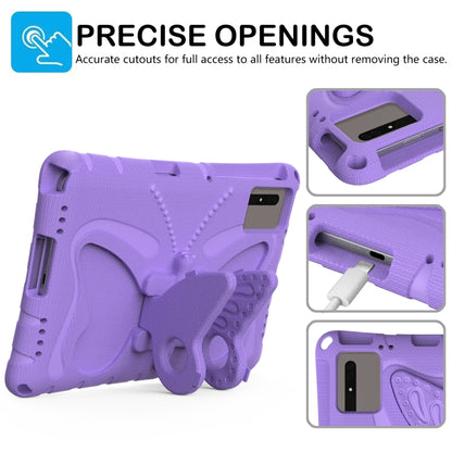 For Samsung Galaxy Tab S9 11 X710 Butterfly Bracket EVA Shockproof Tablet Case(Light Purple) - Other Galaxy Tab PC by buy2fix | Online Shopping UK | buy2fix