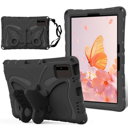 For Samsung Galaxy Tab S9 11 X710 Butterfly Bracket EVA Shockproof Tablet Case(Black) - Other Galaxy Tab PC by buy2fix | Online Shopping UK | buy2fix