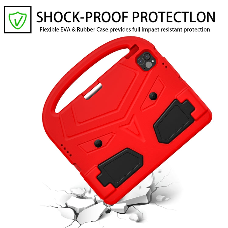 For iPad Air 11 2024 Sparrow Style Shockproof Kickstand EVA Tablet Case(Red) - iPad Air 11 2024 Cases by buy2fix | Online Shopping UK | buy2fix