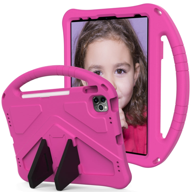 For iPad Air 11 2024 EVA Shockproof Tablet Case with Holder(RoseRed) - iPad Air 11 2024 Cases by buy2fix | Online Shopping UK | buy2fix