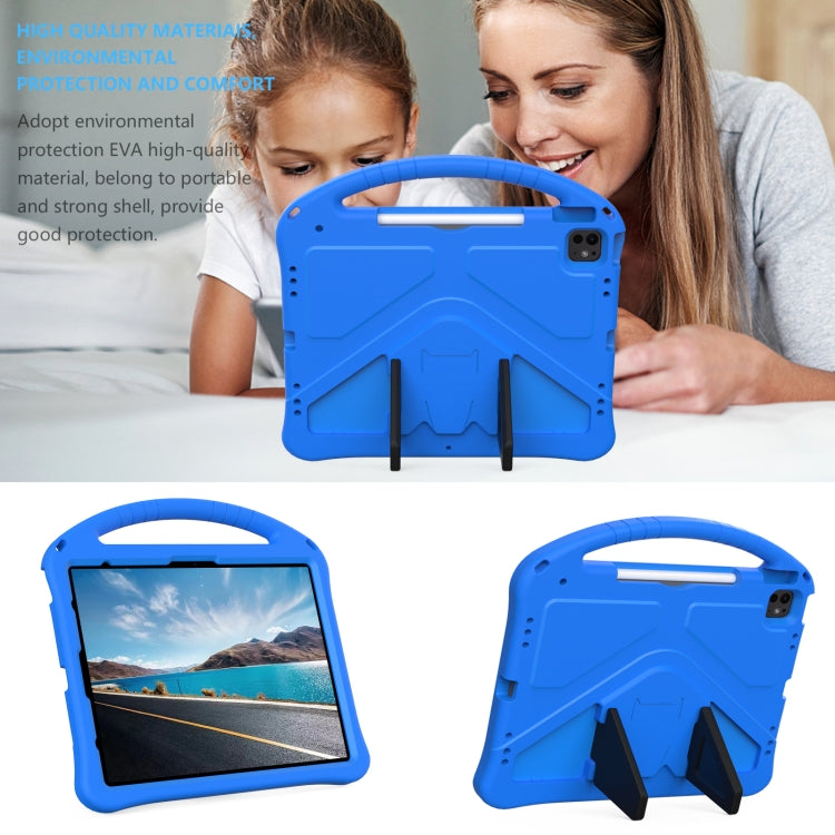 For iPad Pro 13 2024 EVA Shockproof Tablet Case with Holder(Blue) - iPad Pro 13 2024 Cases by buy2fix | Online Shopping UK | buy2fix