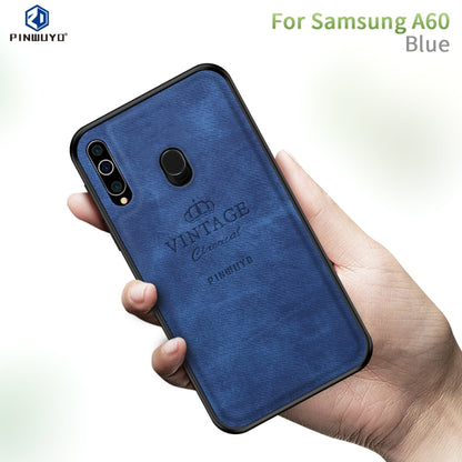 PINWUYO Shockproof Waterproof Full Coverage PC + TPU + Skin Protective Case for Galaxy A60(Blue) - Galaxy Phone Cases by PINWUYO | Online Shopping UK | buy2fix