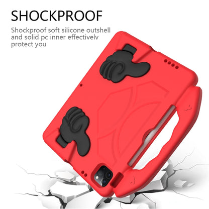 For iPad Pro 11 2024 Children EVA Shockproof Tablet Case with Thumb Bracket(Red) - iPad Pro 11 2024 Cases by buy2fix | Online Shopping UK | buy2fix