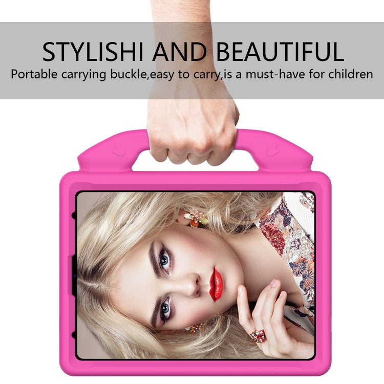 For iPad Pro 11 2024 Children EVA Shockproof Tablet Case with Thumb Bracket(RoseRed) - iPad Pro 11 2024 Cases by buy2fix | Online Shopping UK | buy2fix