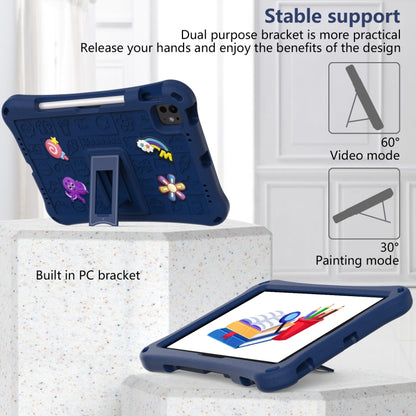 For iPad Pro 11 2024 Hi Baby EVA Full Body Tablet Case with Strap(Navy Blue) - iPad Pro 11 2024 Cases by buy2fix | Online Shopping UK | buy2fix