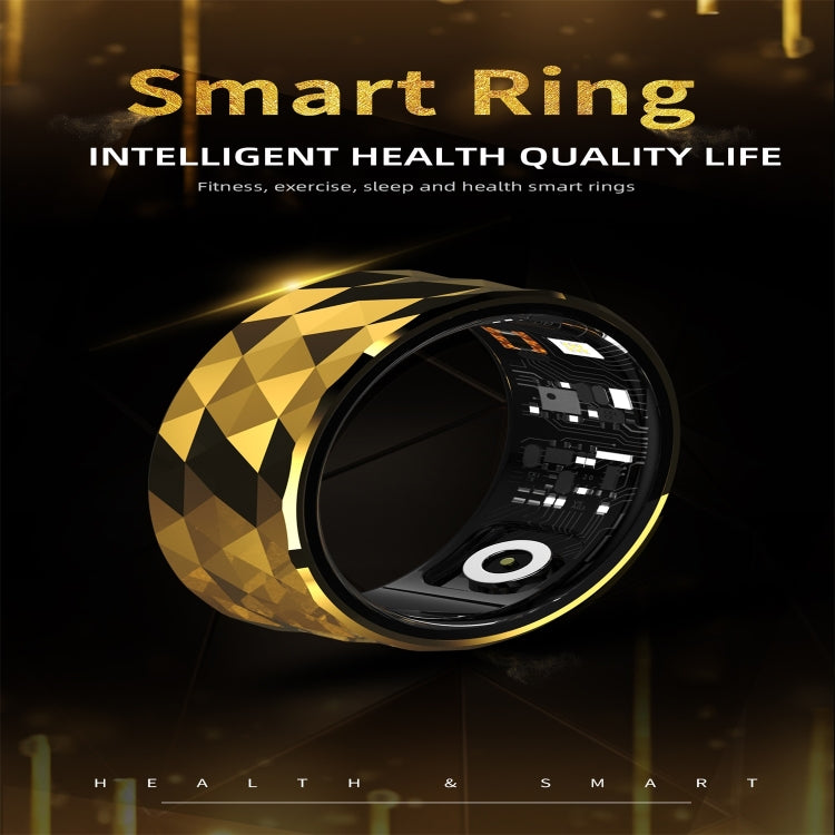 R12M SIZE 20 Smart Ring, Support Health Monitoring / Multiple Exercise Modes(Black) - Smart Rings / Smart Telephones by buy2fix | Online Shopping UK | buy2fix