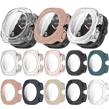 For Samsung Galaxy Watch Ultra 47mm PC+Tempered Film Integrated Waterproof Watch Protective Case(Transparent) - Watch Cases by buy2fix | Online Shopping UK | buy2fix