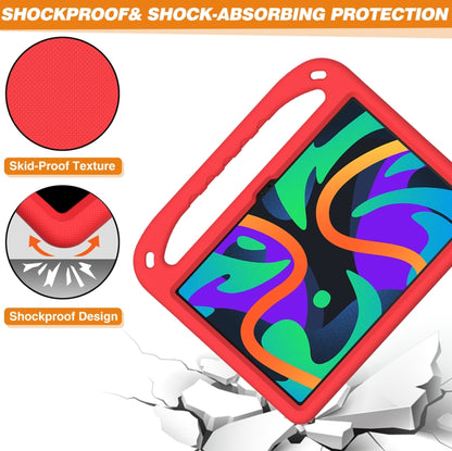 For iPad Pro 13 2024 Handle EVA Shockproof Tablet Case with Holder(Red) - iPad Pro 13 2024 Cases by buy2fix | Online Shopping UK | buy2fix