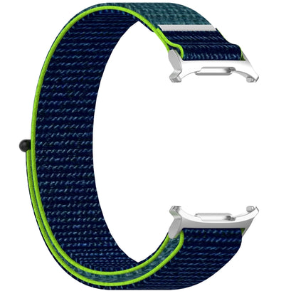 For Samsung Galaxy Watch Ultra 47mm Loop Nylon Hook and Loop Fastener Watch Band(Lime) - Watch Bands by buy2fix | Online Shopping UK | buy2fix