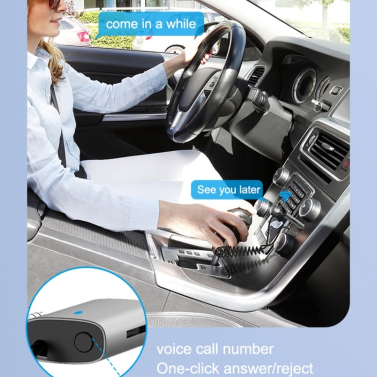 M01 Car Bluetooth Receiver Hands-Free Call  3.5mm AUX Stereo Car Wireless Adapter - Bluetooth Car Kits by buy2fix | Online Shopping UK | buy2fix