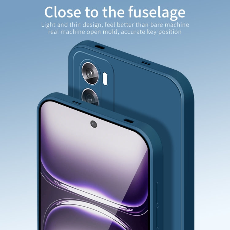 For OPPO Reno12 Pro Global PINWUYO Sense Series Liquid Silicone TPU Phone Case(Blue) - Reno12 Pro Cases by PINWUYO | Online Shopping UK | buy2fix