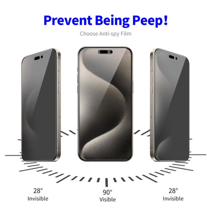 For iPhone 16 Pro Max ENKAY Hat-Prince 28 Degree Anti-peeping Privacy Tempered Glass Film - iPhone 16 Pro Max Tempered Glass by ENKAY | Online Shopping UK | buy2fix