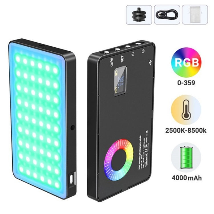 M1SE 12 Effects RGB Photography Lamp 0.96-inch TFT Screen Pocket Fill Light - Selfie Light by buy2fix | Online Shopping UK | buy2fix